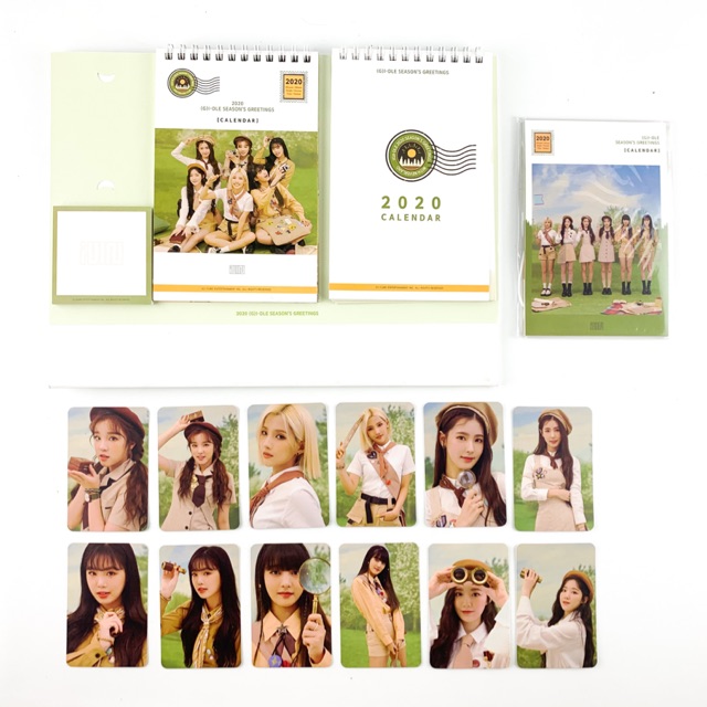 [sharing] (G)I-DLE G-IDLE 2020 SEASON’S SEASON GREETING GREETINGS Calendar/Photocard