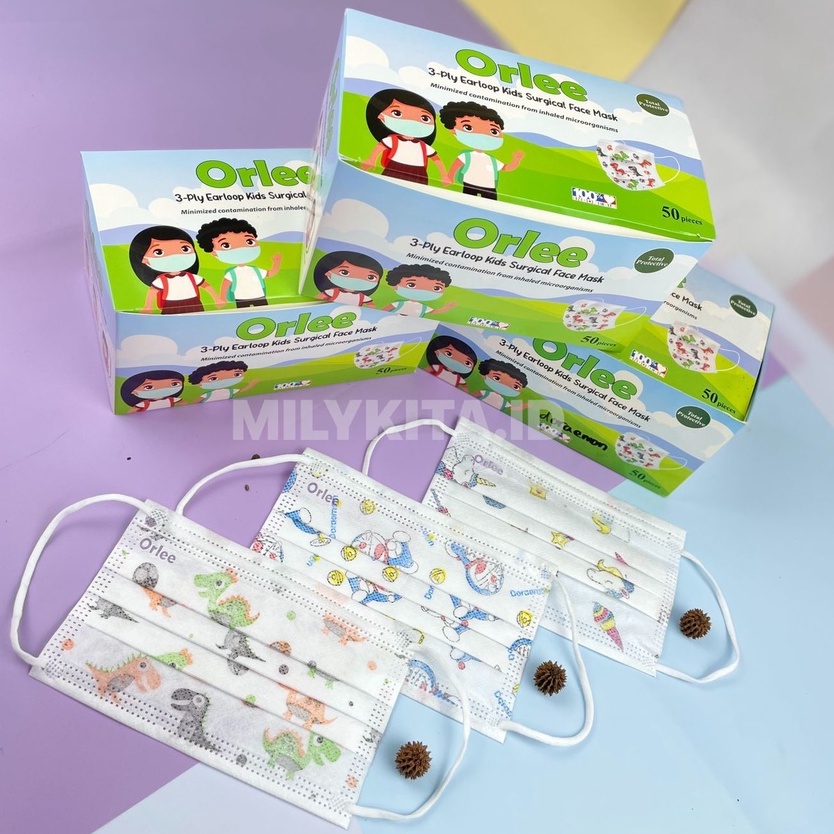 MASKER ANAK SURGICAL ORLEE &amp; DINAKU