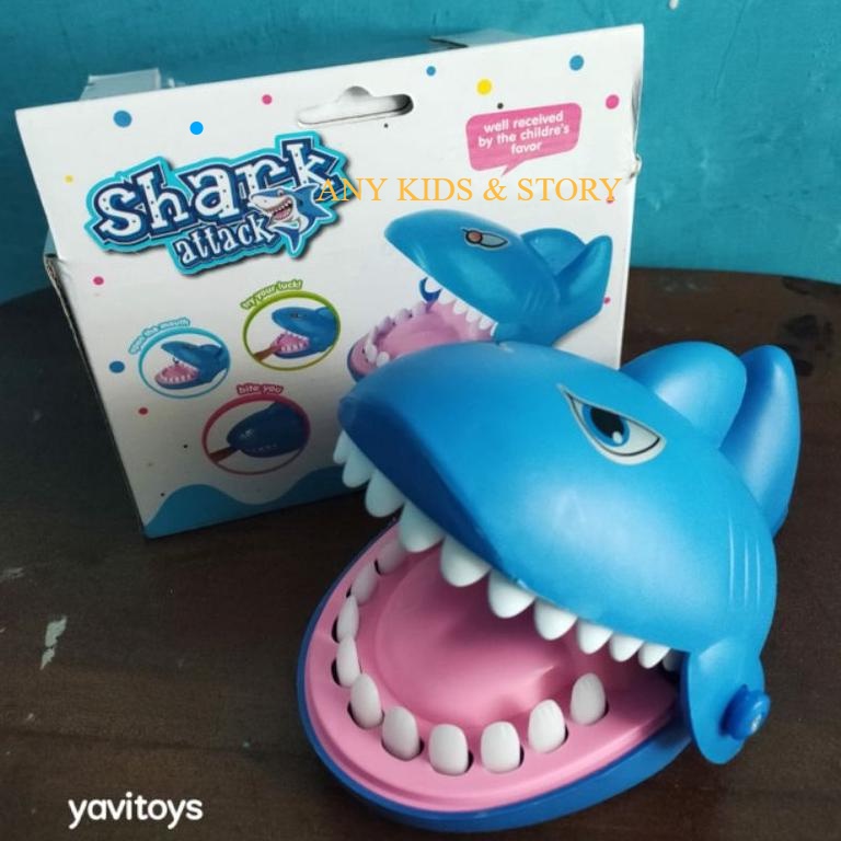 MAINAN GIGIT IKAN HIU / MAINAN HIU GIGIT JARI / MAINAN PRANK SHARK GAME