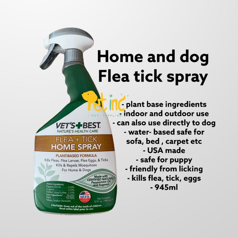 Vet’s best flea tick home spray 945ml/32oz