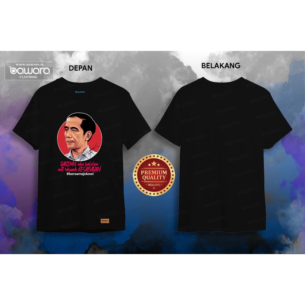Bawara Kaos Tokoh Indonesia Jokowi Premium