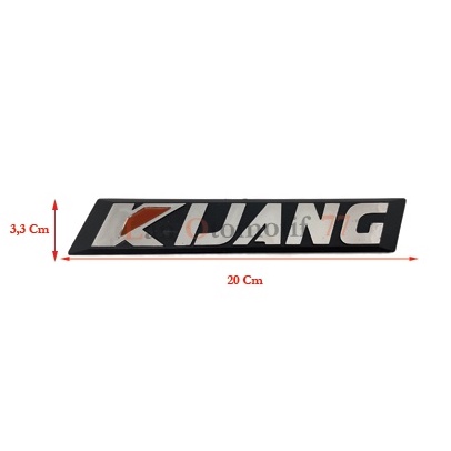 Emblem Logo Mobil Tulisan Kijang Super Grand Silver Samping