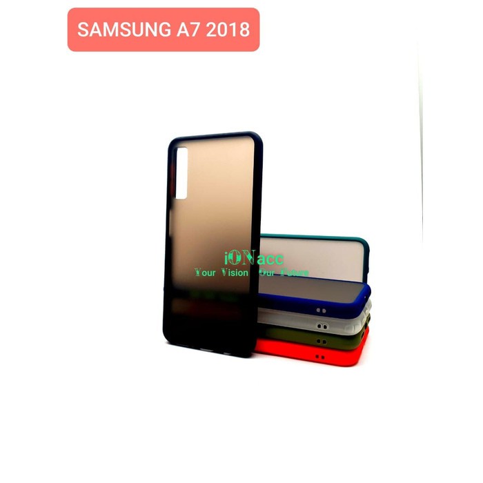 ION CASE MY CHOICE SAMSUNG A7 2018 A750 Samsung A8 plus a6 plus 2018 - HARDCASE DOVE TPU MACARON