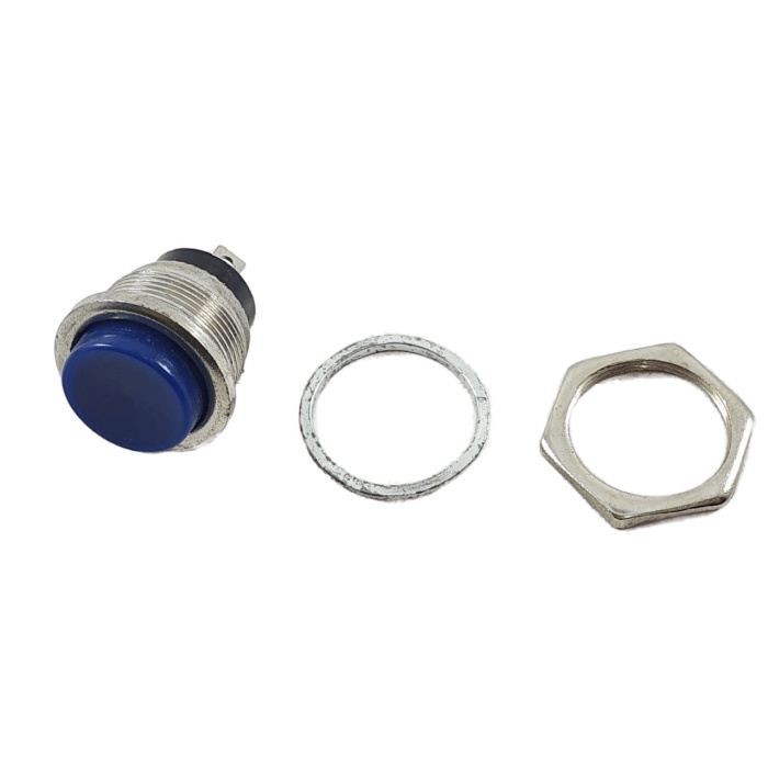 Saklar Push On Body Besi 2 Pin Switch 2pin Tombol 2 Kaki