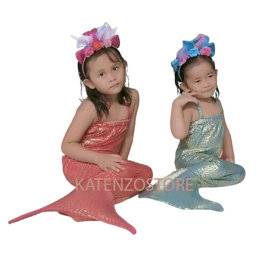 Baju kostum renang mermaid putri duyung mainan anak harga grosir