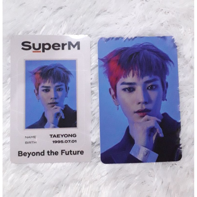superm id card + deco beyond live taeyong, back to school pc photocard nct 127 wfm superhuman kihno