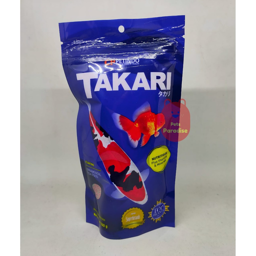 Takari Pelet Pakan Makanan Ikan Hias &amp; Kura-Kura 1mm 100gr