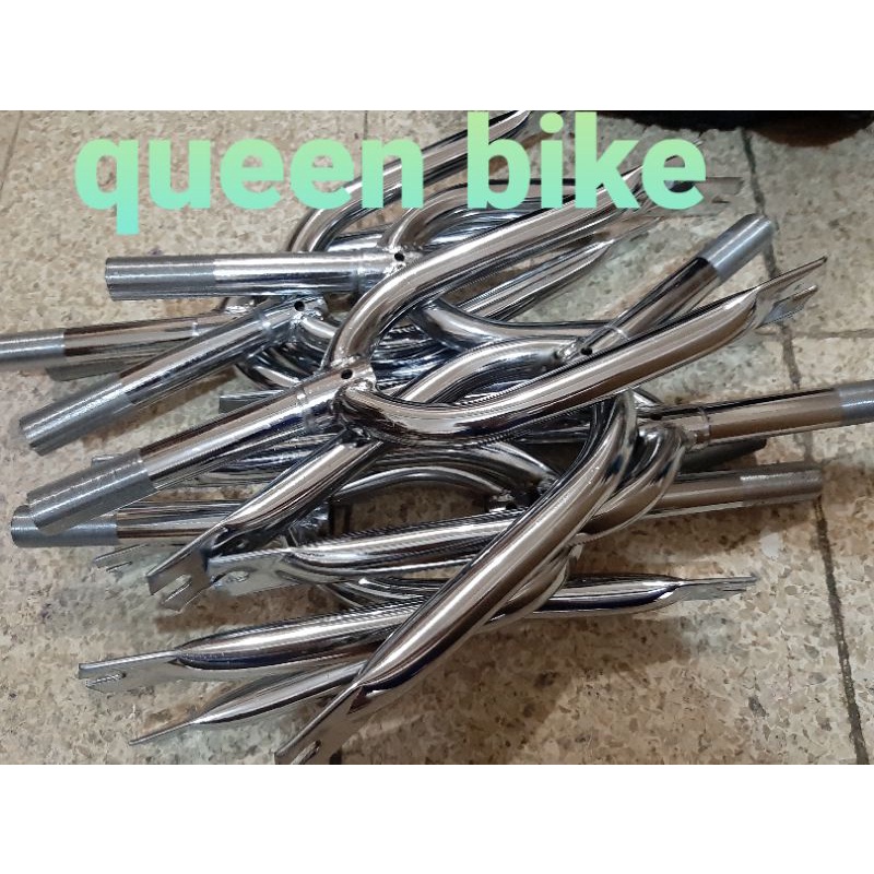 fork garpu sepeda BMX 16 crome