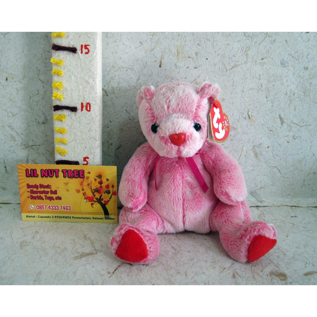 Boneka Bear Pink Original TY Boneka TY Original