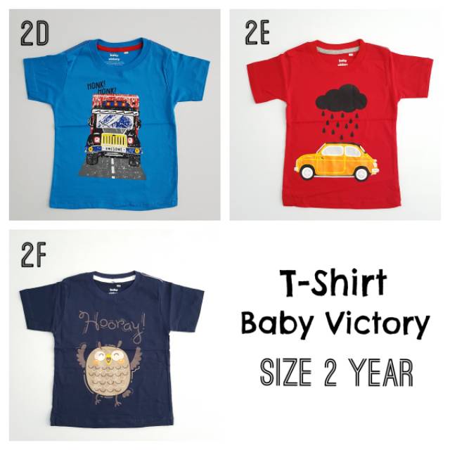 Kaos Anak Laki Baby Victory T-shirt Boy Tee 2 Tahun