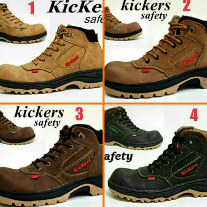 SEPATU KICKERS CASUAL SLOP SUEDE ASLI SLIPON PRIA KERJA KANTOR FORMAL SANTAI ANAK LAKI KREN MRAH