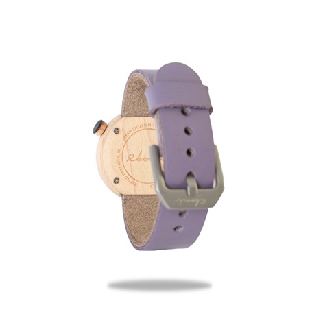 Eboni - Jam Tangan Kayu Wanita Maple 2.0 Lilac / Wooden Watches