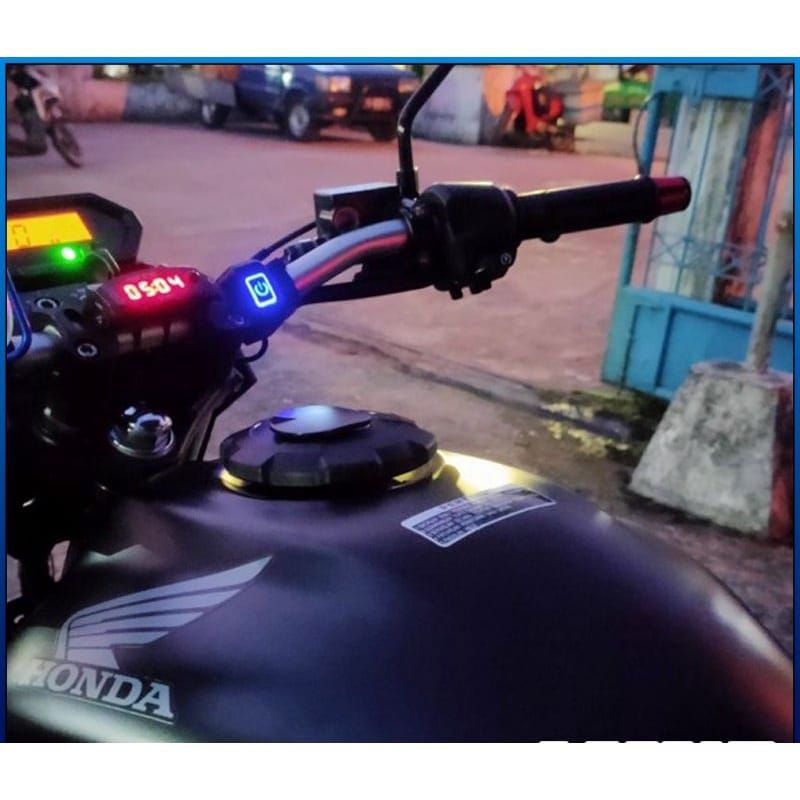 SAKLAR ON OFF MOTOR LAMPU LED POWER BUTTON ON OFF LED SAKLAR STANG MOTOR FINO PCX SCOOPY VIXION CB CBR NINJA RX KING BEAT STREET NINJA FI 250