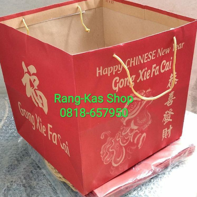 

UAU7 Paper bag Kue IMLEK Merah XL Kraft doff V4FH