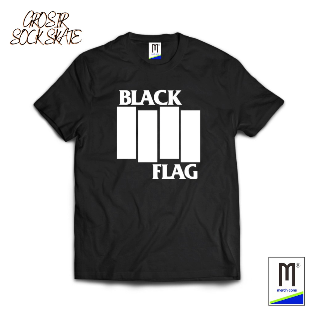 kaos band kaos distro kaos musik vintage blag flag hitam