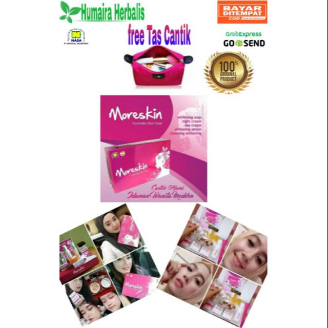 MORESKIN SKINCARE PINK NASA/PRODUK ORIGINAL