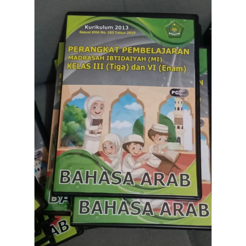 CD RPP MI Bahasa Arab Kelas 3 & 6 Sesuai KMA 183 2019 RPP 1 LEMBAR DARING LURING semester 1 dan 2