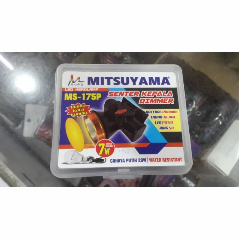 COD SENTER KEPALA MITSUYAMA LED PUTIH 50 WATT DIMMER MS-175P+BOHLAM 7 WATT