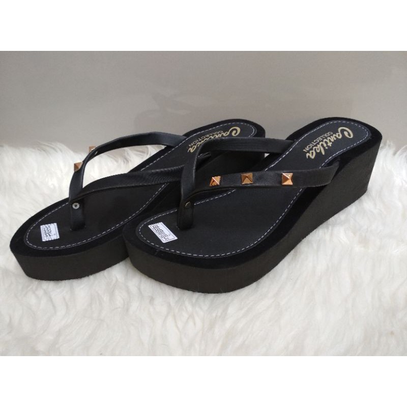 New Wedges Piramid Sendal Sandal wanita