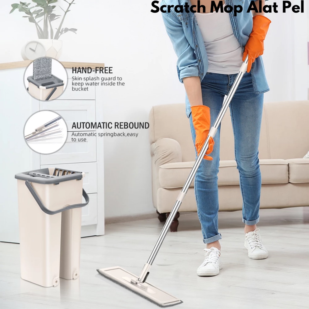 Alat Pel Praktis Scrath / Scratch Cleaning Mop