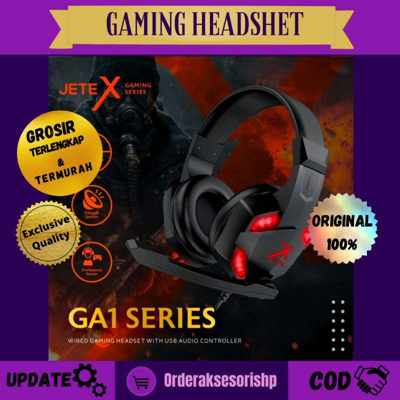 Gaming Headshet Jete / Gaming Headshet Series / Headshet Bando Gaming / HF Bando Gaming / Headshet J