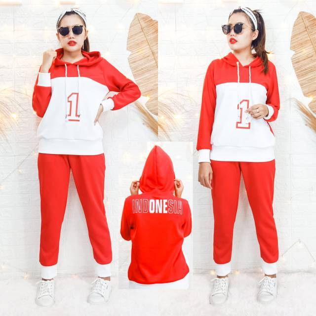 setelan scuba mewah katun rayon pita