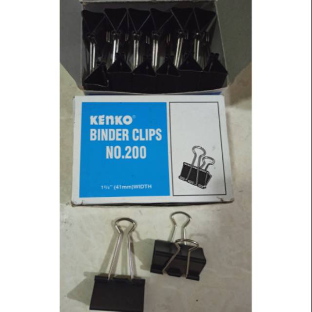 

Binder Clips Kenko no.200 / penjepit kertas nomor 200 per pcs