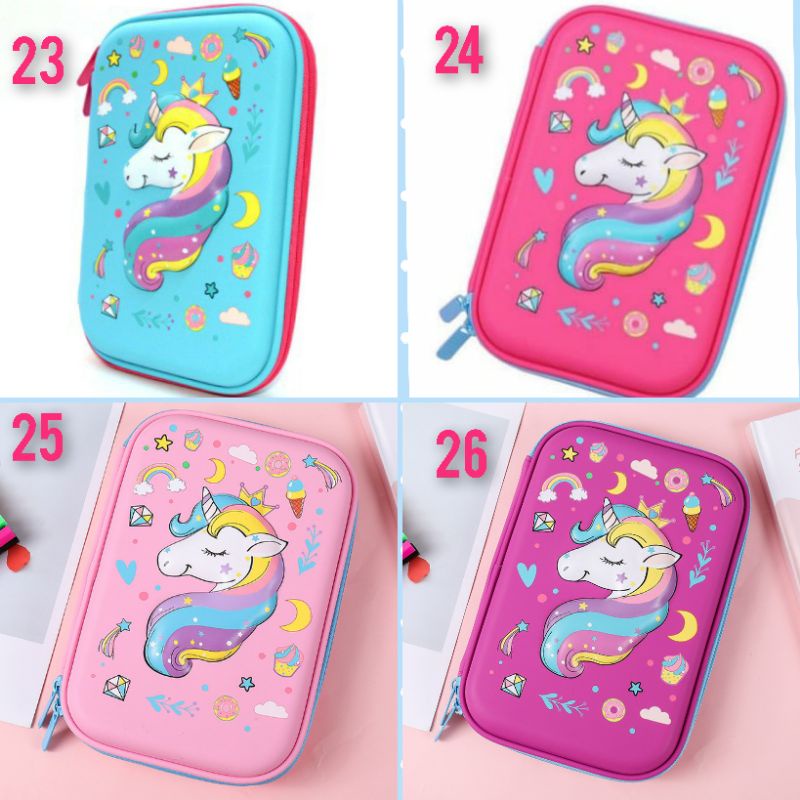 

TEMPAT PENSIL ANAK IMPORT MURAH UNICORN EMBOSS TIMBUL SUPER HERO PENCIL CASE