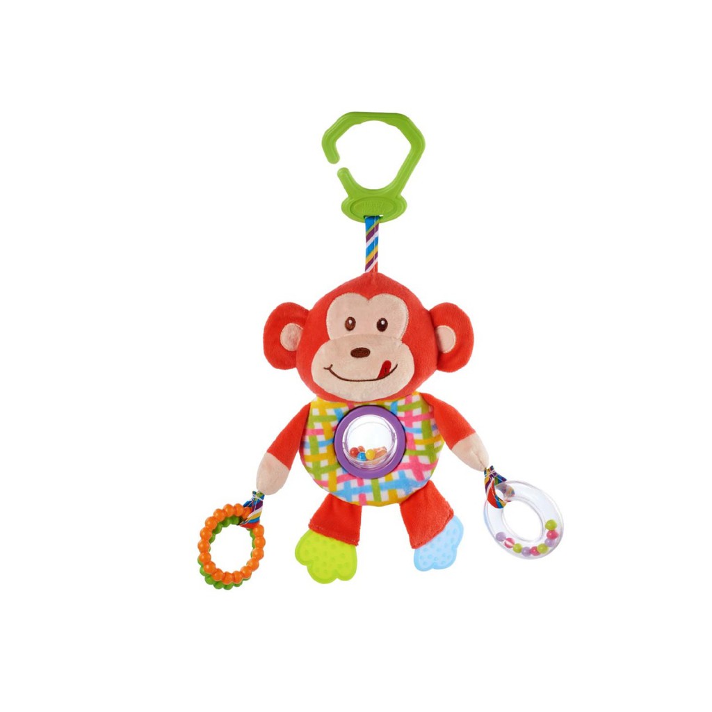 IMUNDEX boneka multifungsi / Teether gigitan / rattle / Kerincingan Mainan Bayi Anak Soft Toys-Momo Monkey