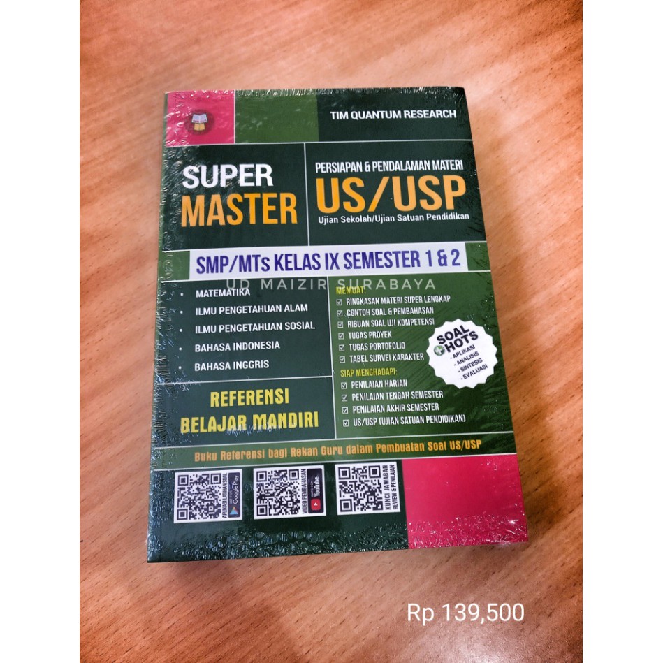 SUPER MASTER SMP PERSIAPAN US / USP KELAS 9