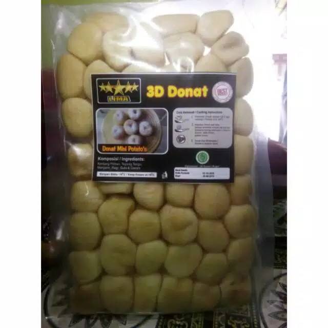 

Donat 3D isi 50 + gula halus