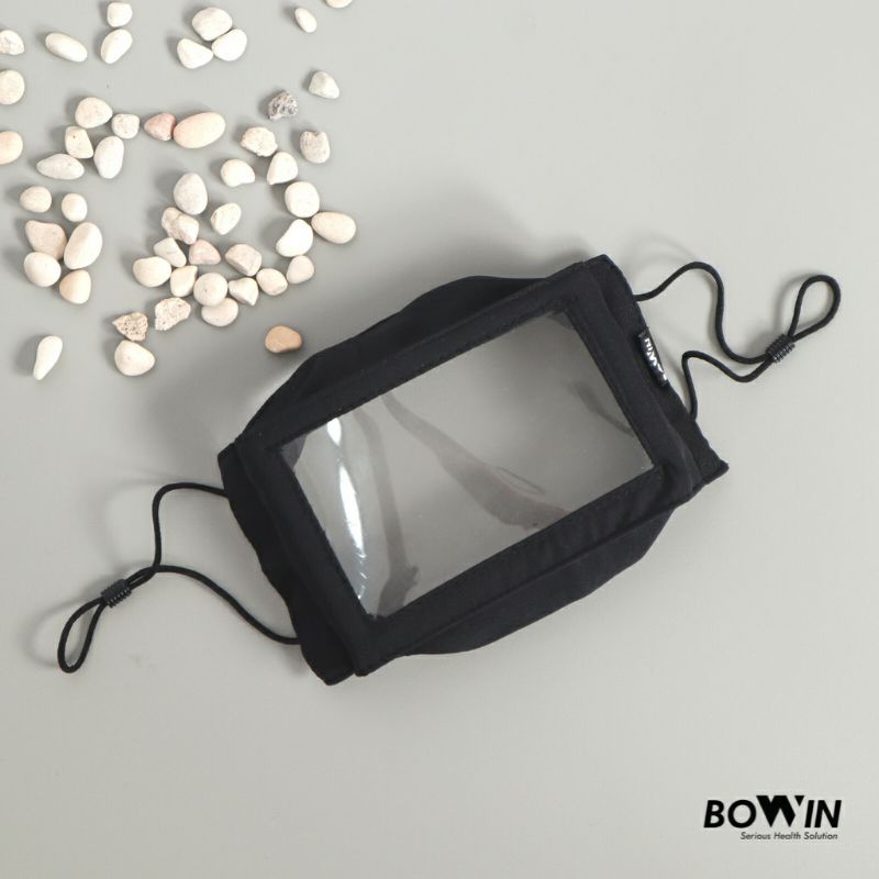 BOWIN Masker Sahabat Tuli Special Edition/Masker Transparan ; Mudah Baca Gerak Bibir