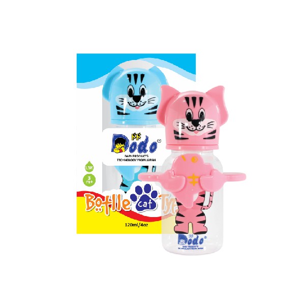 Dodo Cat Bottle 4oz / 8oz - Botol Susu