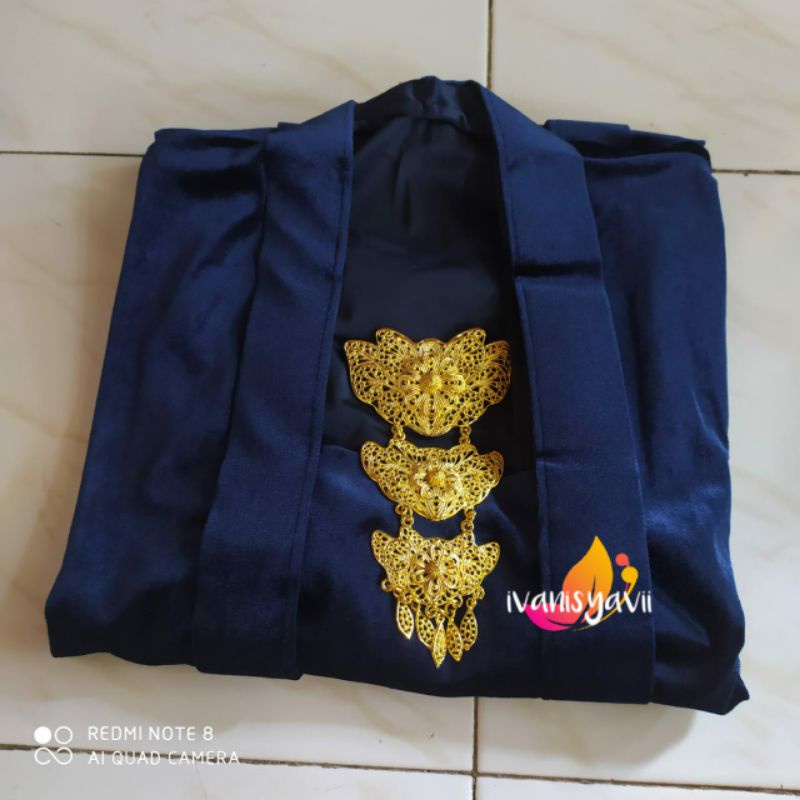 Set Prewed / Nuansa Navy - Motif Parang Barong