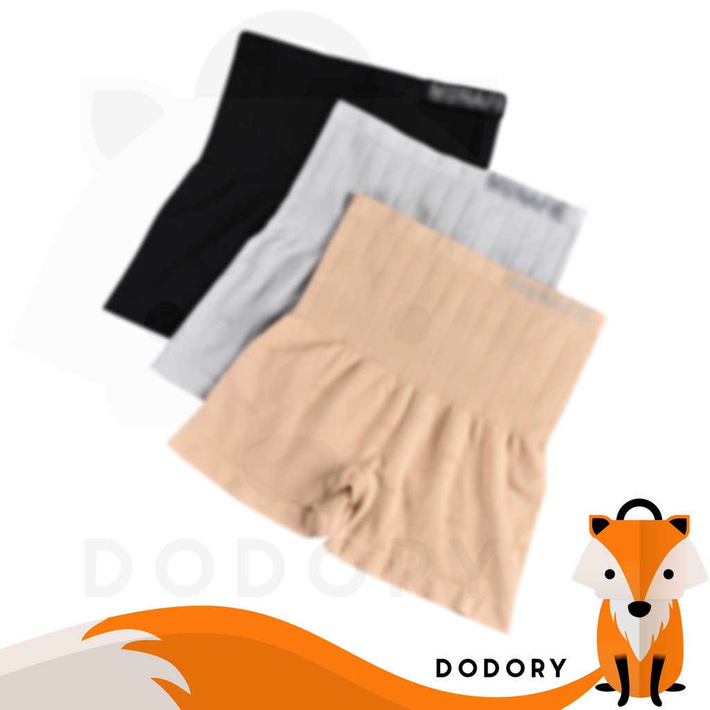 DODORY W010 High Waist Boxer Celana Korset Pengecil Perut Bentuk Petak Celana Dalam Wanita