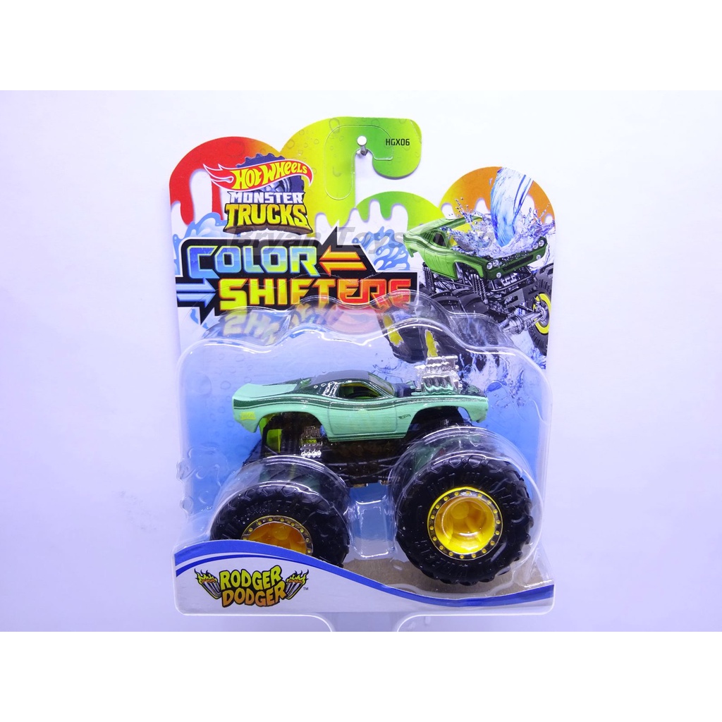 Hot Wheels Monster Trucks Color Shifters Rodger Dodger