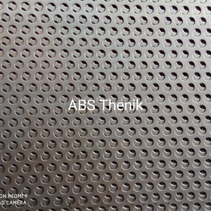 Plat lubang besi plat saringan perforated, Lubang 1,51 meter x 2 meter