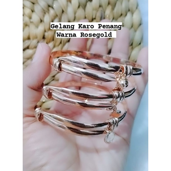 Gelang Karo Penang. xuping Titanium lapis mas medan Sumbayak