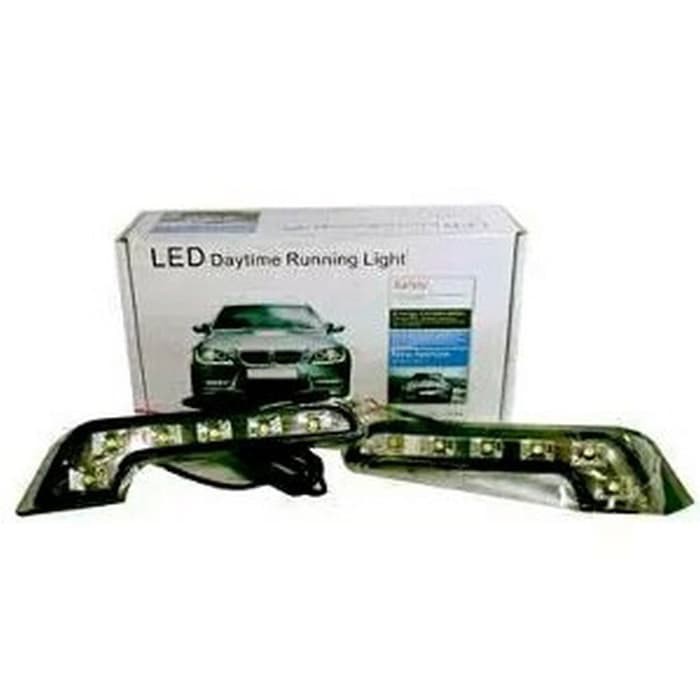lampu drl L day led - drl L 6led mobil sparepart