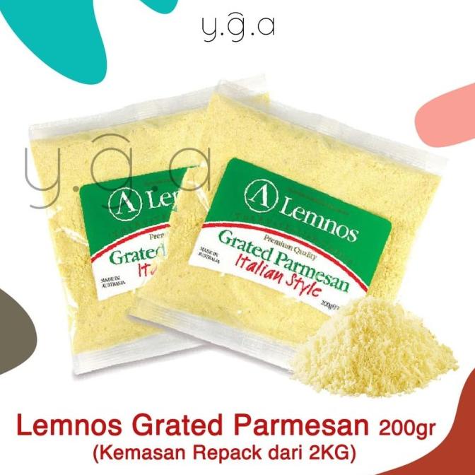 

(BISA COD) Lemnos Grated Parmesan Parmesan Bubuk 200gr NEW Kode 74