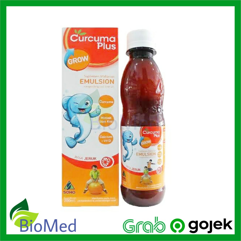 CURCUMA PLUS EMULSION JERUK - Vitamin Suplemen Makanan Daya Tahan Anak