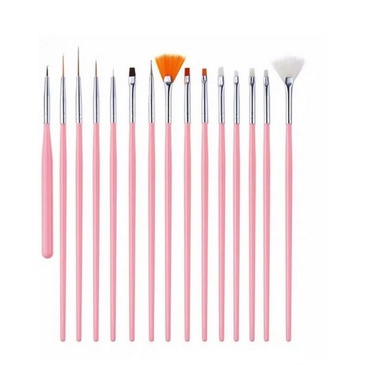 15PCS NAILART BRUSH LINER GEL POLISH / KUAS LINER GAMBAR NAIL ART KUTEK KUAS KUTEK