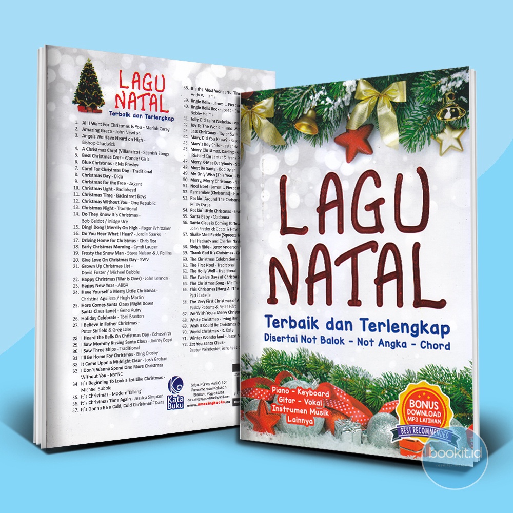 Jual Buku Lagu Natal Terbaik Dan Terlengkap Disertai Not Balok | Shopee ...