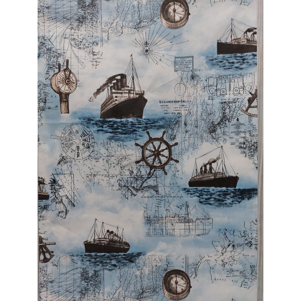(COD) Dunia Wallpaper Sticker Dinding kamar anti air Murah Dan Terbaik Motif Perahu (SUDAH ADA LEM)