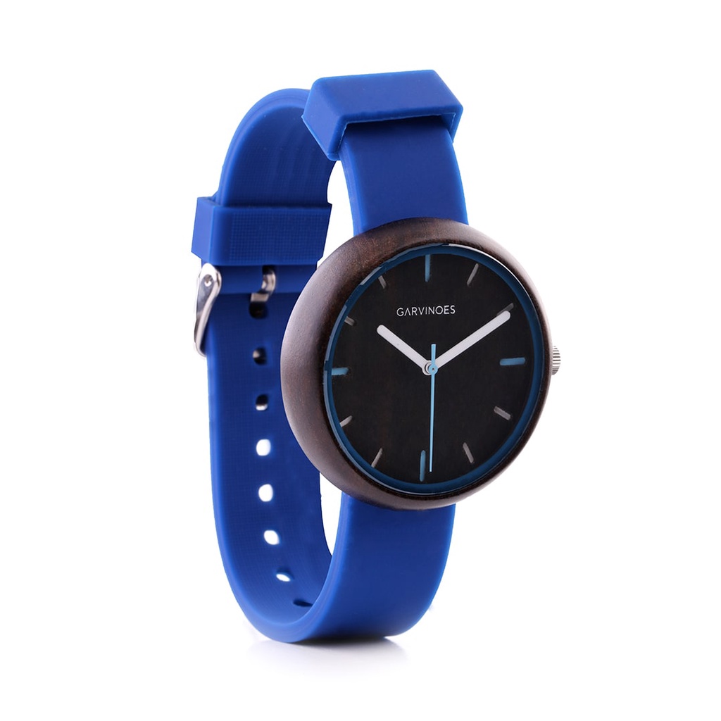 GARVINOES Ferra Blue JamTangan Kayu Wanita 38 mm
