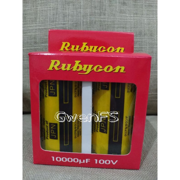 ELCO 10000UF 100V NEW RUBYCON YELLOW PER SET / Satuan JAPAN ORIGINAL