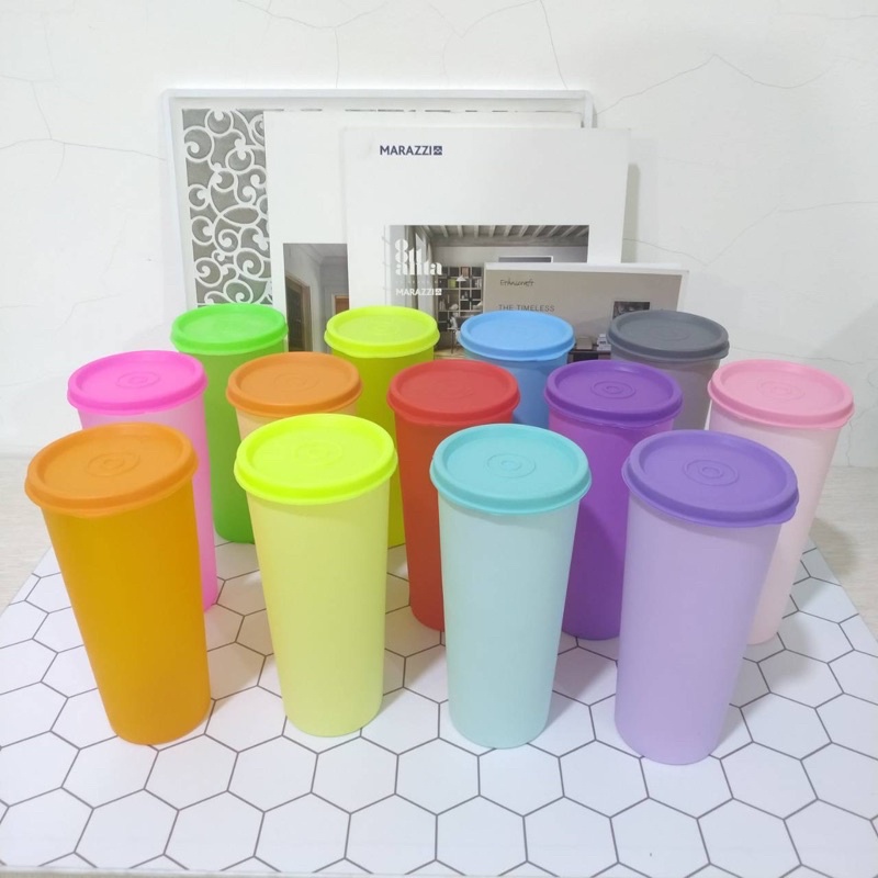 GELAS PLASTIK ANTI TUMPAH / BOTOL MINUM PLASTIK MURAH 550ML