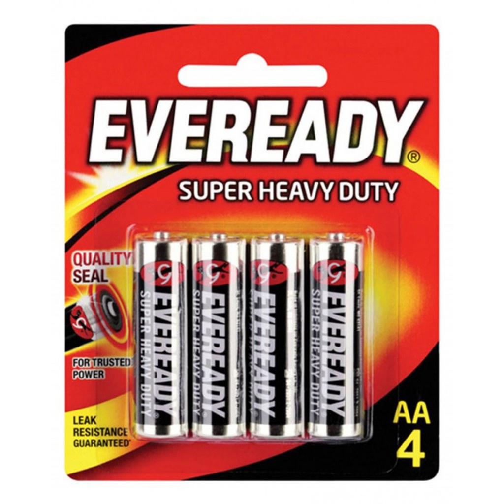 Eveready 1215 AA BP4 Batt Hitam Kecil