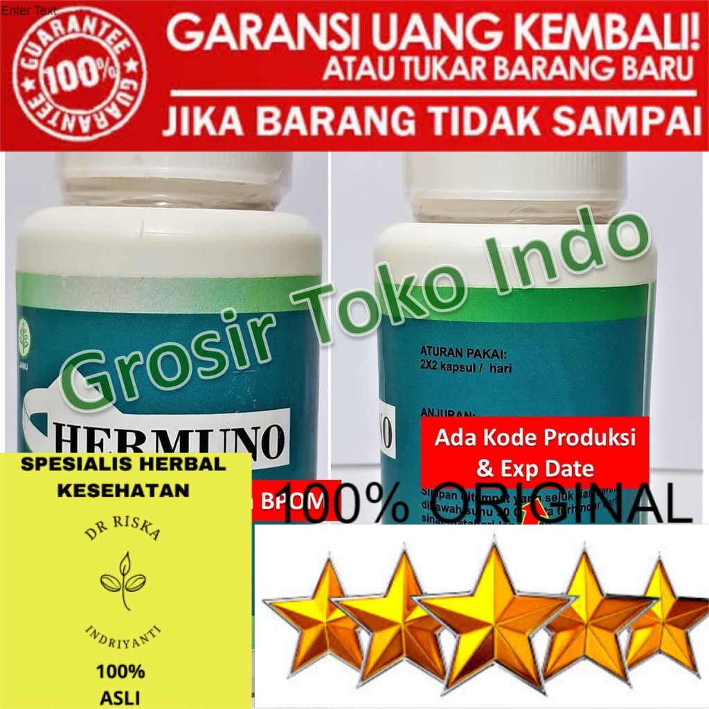 100% ASLI PROMO Obat Parasit Hermuno Obat Hermuno Asli Original Obat Bau Mulut Bau isi 30 Kapsul..