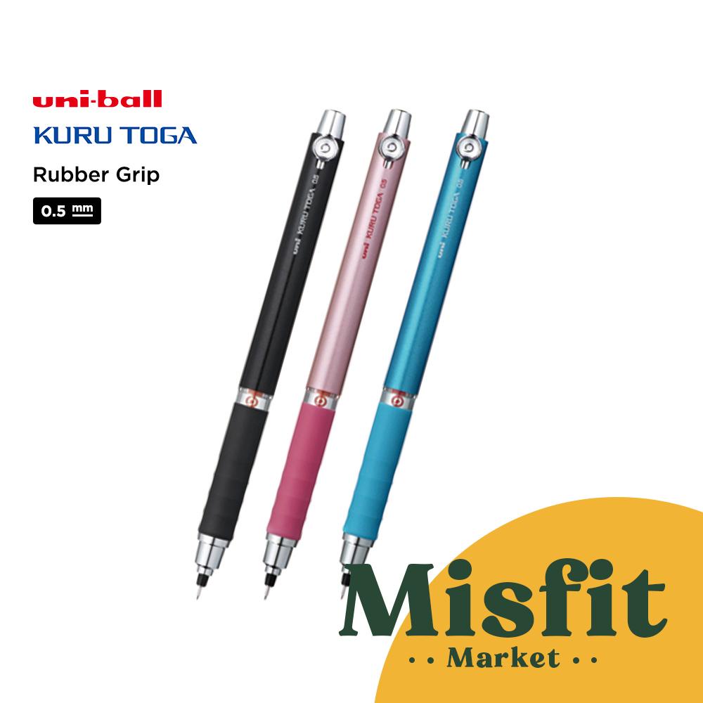 

UNI Kuru Toga Rubber Grip Mechanical Pencil 0.5 mm Pensil mekanik Kurutoga